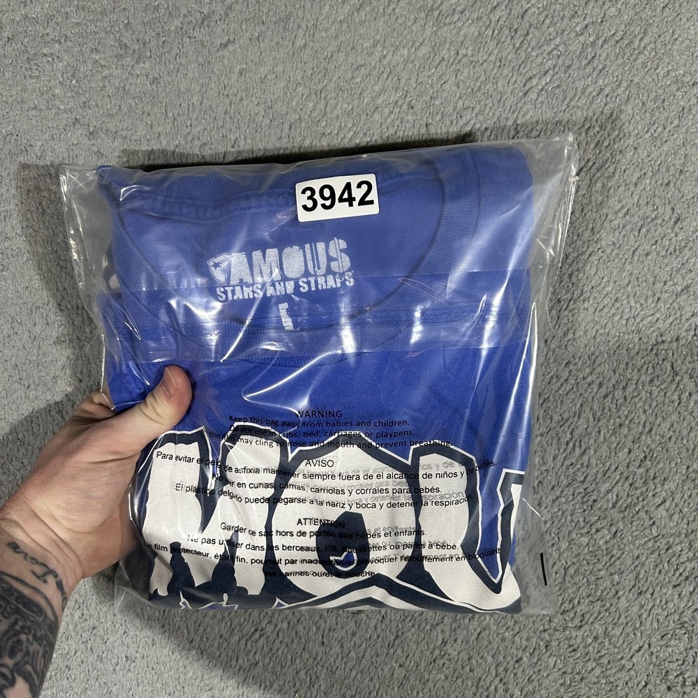 Famous Stars and Straps Men's Large Blue Graphic T-Shirt #3942 - Picture 7 of 7
